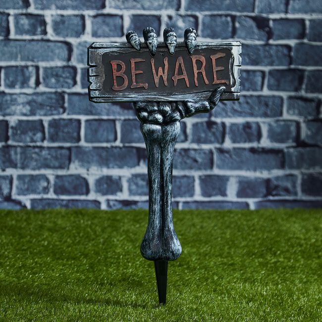 Beware Halloween Stake