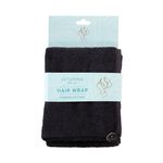 TURKISH COTTON SUPERSOFT BLACK Hair Wrap