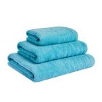  TURKISH COTTON SUPERSOFT 550GSM AQUA Hand Towel
