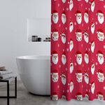 Catherine Lansfield Christmas Santa Shower Curtain