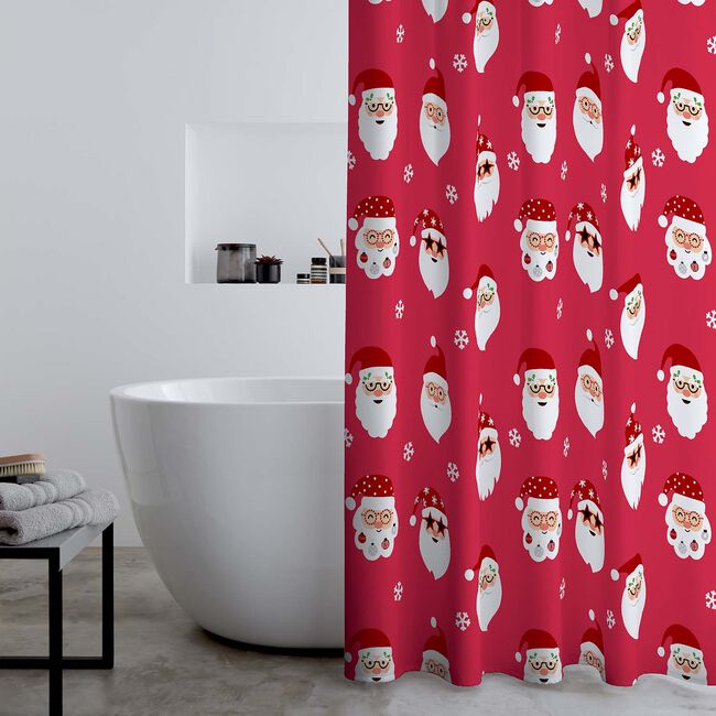 Catherine Lansfield Christmas Santa Shower Curtain