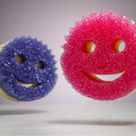 Scrub Mommy Purple Scrubber and Sponge