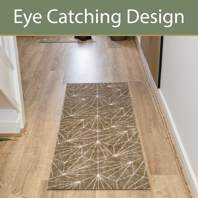 Geo Brown Mega Runner 57cm x 150cm