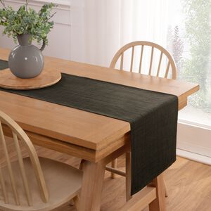 WOVEN WATERPROOF Grey 40x200cm Table Runner