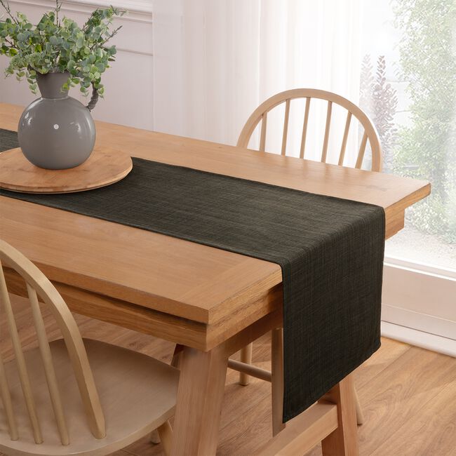 WOVEN WATERPROOF Grey 40x200cm Table Runner