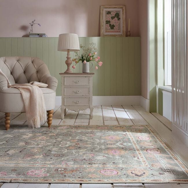 Una Floral Washable 120cm x 170cm Rug