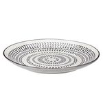 Siaki Cream & Black Printed 20cm Side Plate