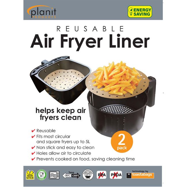 Toastabags 2 Natural Air Fryer Liners