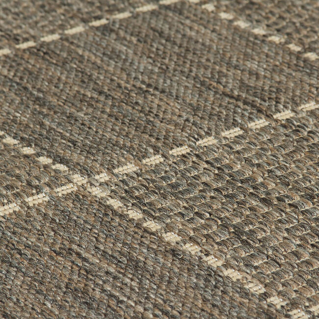 CHECKERED FLATWEAVE 160x225cm Grey