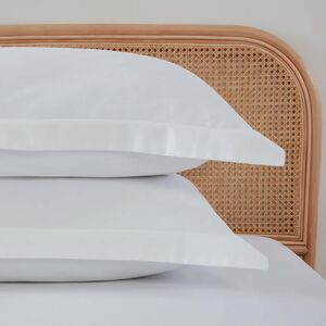 OXFORD PILLOWCASE PAIR Brushed Cotton Twill White