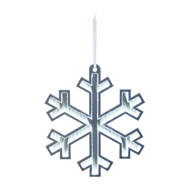 Snowflake Light Up Infinity Mirror