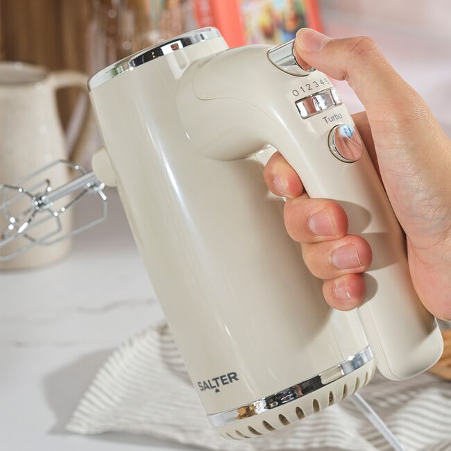 SALTER RETRO CREAM Hand Mixer