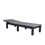Reclining Sun Lounger with Grey Cushion
