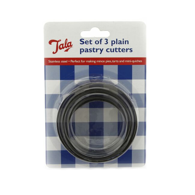 Tala Smooth Edged Pastry Cutters 3 Pack