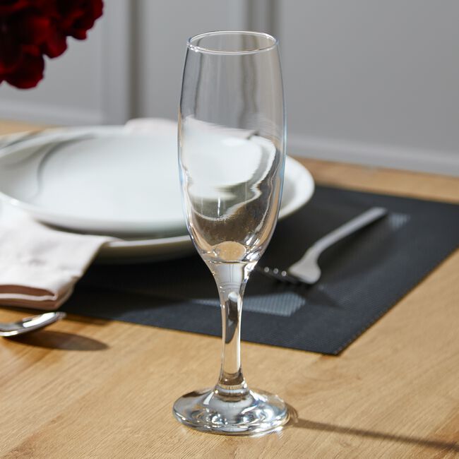 Essentials Champagne Flute Glasses 6 Pack