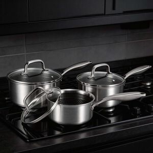 Noferro TriPly Expert 3 Piece Steel Cookware Set 