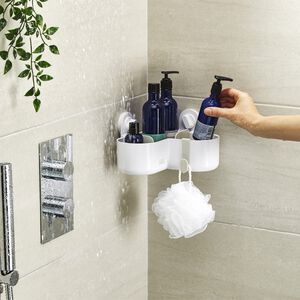 Joseph Joseph Duo Corner Shower Caddy White