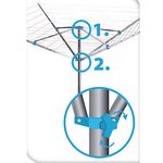 Aluminium 45m Rotary Airer