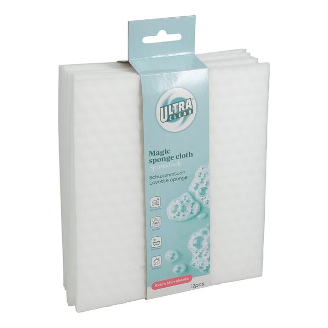 Ultra Clean 12 Magic Sponges White