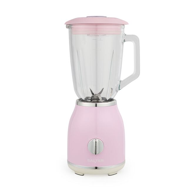 SALTER RETRO PINK 1.5L Glass Jug Blender