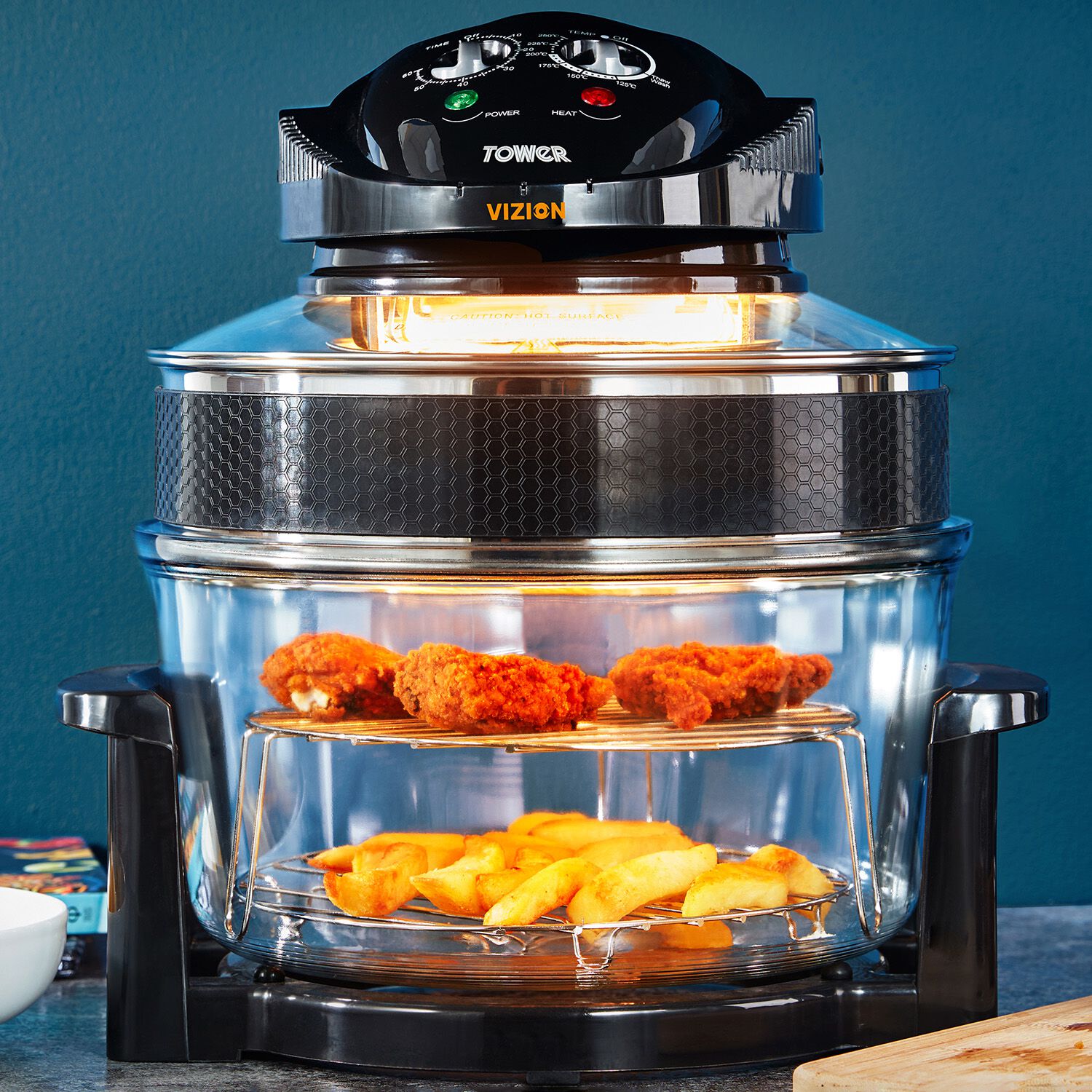 Tower 12L Black Halogen Low Fat Air Fryer Home Store + More
