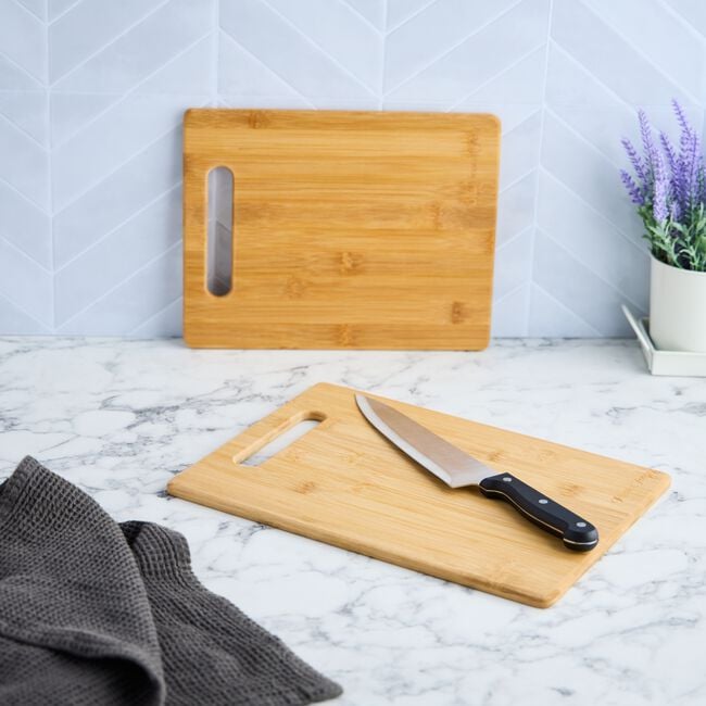 Fiesta Joy Bamboo 2 Piece Cutting Board Set