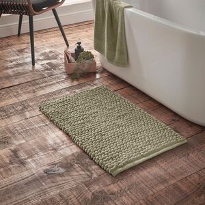 BIANCA ASPEN BOBBLE SAGE 50X80cm Bath Mat 