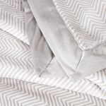 Herringbone Throw 150cm x 200cm - Grey