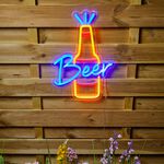 Beer Solar Neon Sign