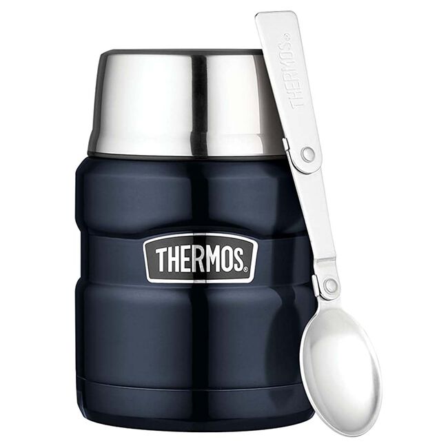 THERMOS BLUE 0.47L KING Food Jar with Spoon