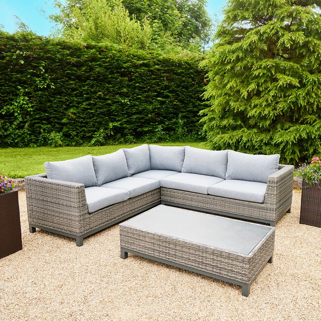 Rimini Premium Rattan Corner Sofa Set