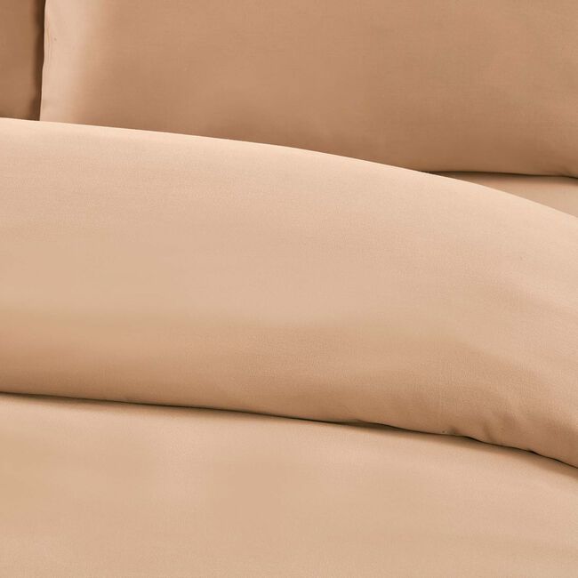 DOUBLE DUVET COVER  Brushed Cotton Twill Sand