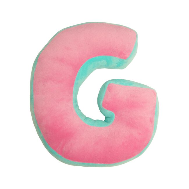 LETTER G Cushion Pink/Duck Egg