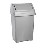 Casa Kitchen Swing Bin Silver 50L