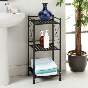Causeway Bay 3-Tier Black Shelving Unit