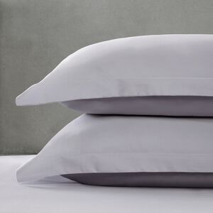 OXFORD P/CASE PAIR 600 Threadcount Cotton Silver