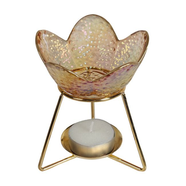 Petal Wax Melt Burner - Amber