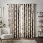 ELODIE CHENILLE SAND 90x90 Curtain