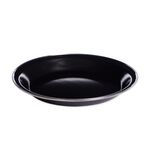 2 Black Camping Plates