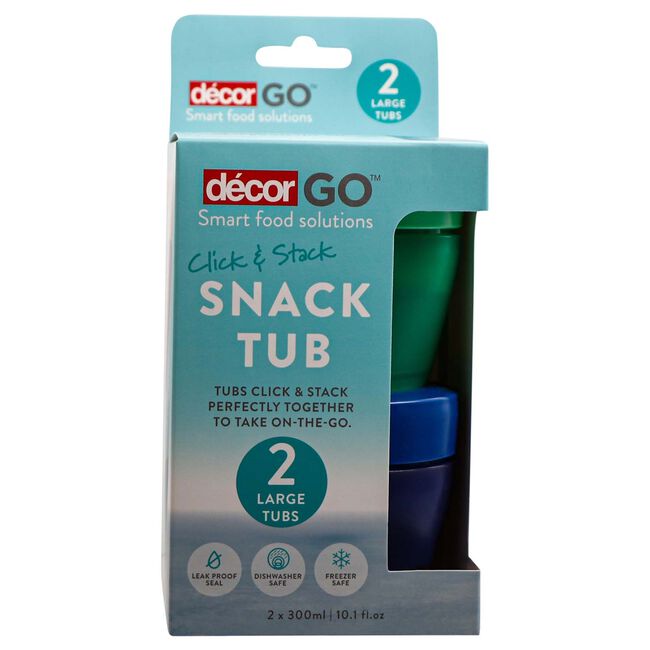 Decor Go 300ml Snack Tub 2 Pack