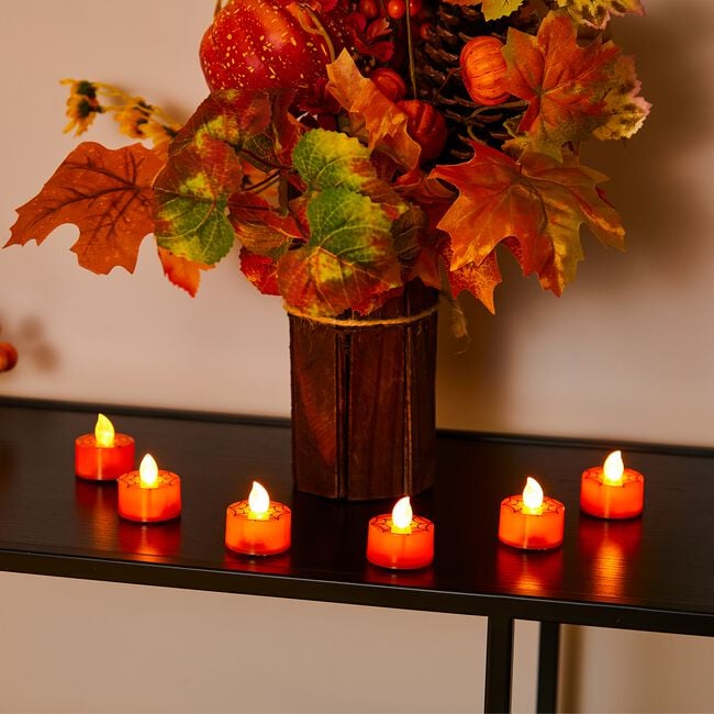 Halloween LED Tea Lights - 6 Pack