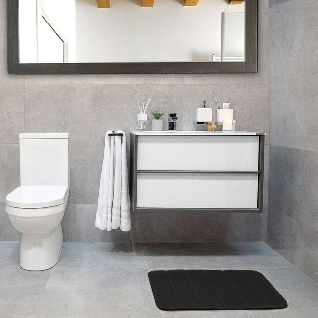 MEMORY FOAM BLACK 40x60 Bath Mat