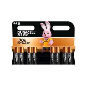 Duracell Classic AA Batteries - 8 Pack