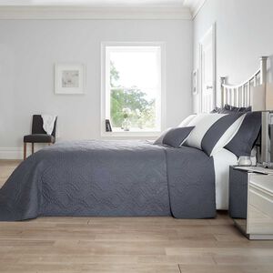 Nicole Day Maeve Bedspread 220cm x 240cm - Grey 