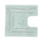 COTTON BORDER ETHER BLUE 50x50 Pedestal Mat