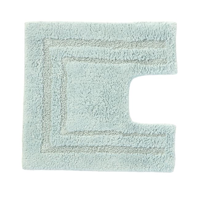 COTTON BORDER ETHER BLUE 50x50 Pedestal Mat