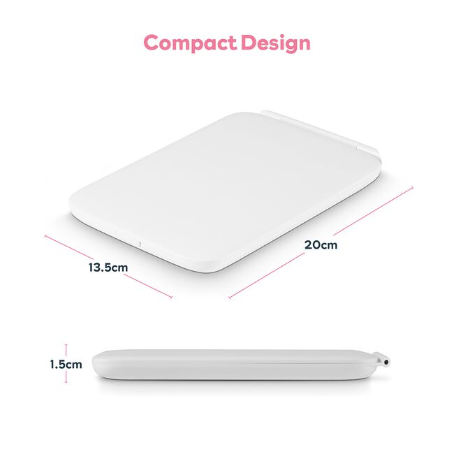 Carmen Rechargeable LED Cosmetic Mirror