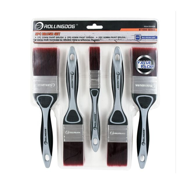 Rolling Dog Premium 5 Piece Brush Set