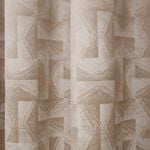 BLACKOUT & THERMAL GRAPHIC GEO IVORY  66x54 Curtain