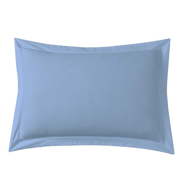 OXFORD PILLOWCASE PAIR Luxury Percale Airforce Blue 12L